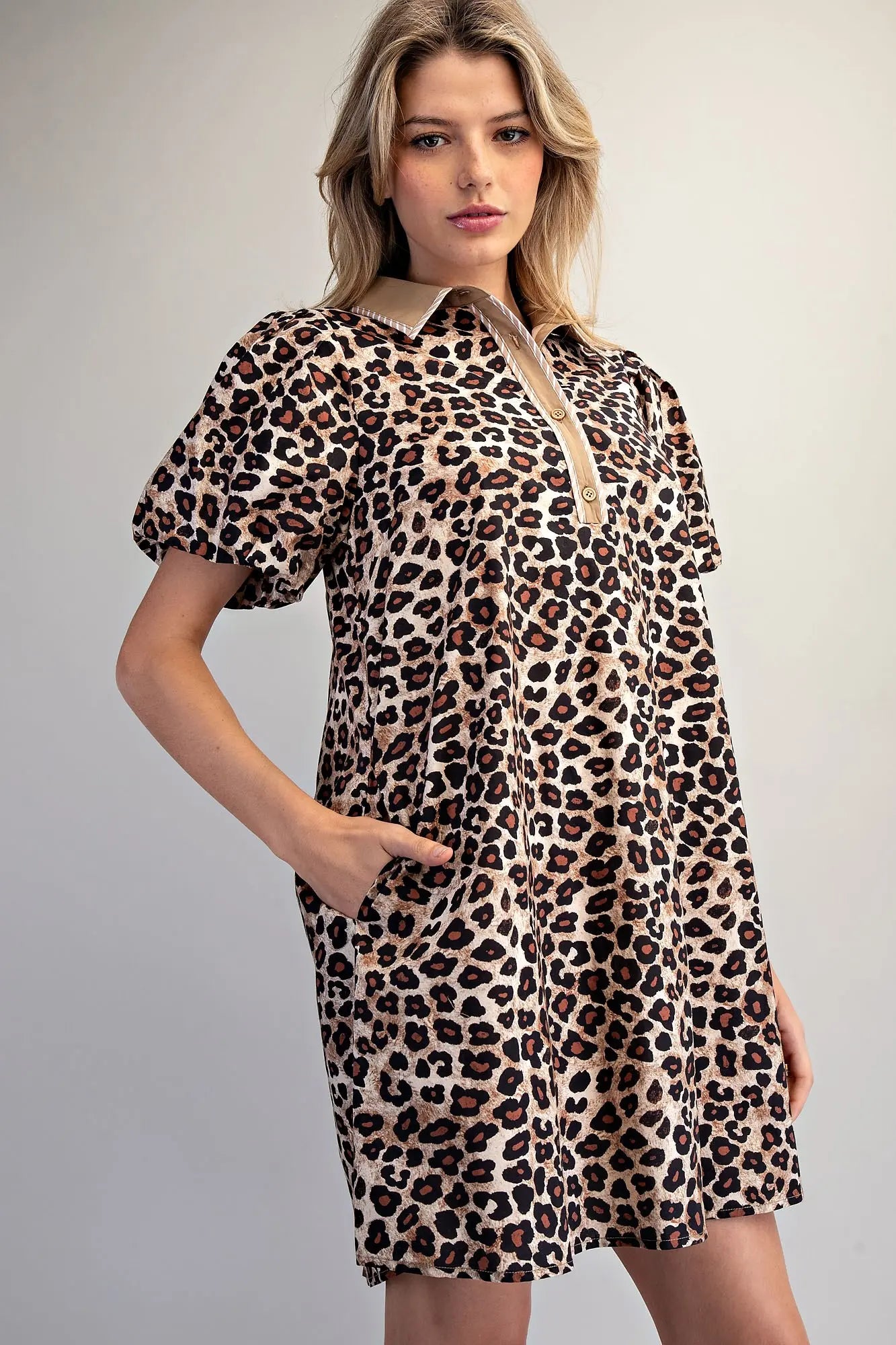 LEOPARD MINI DRESS