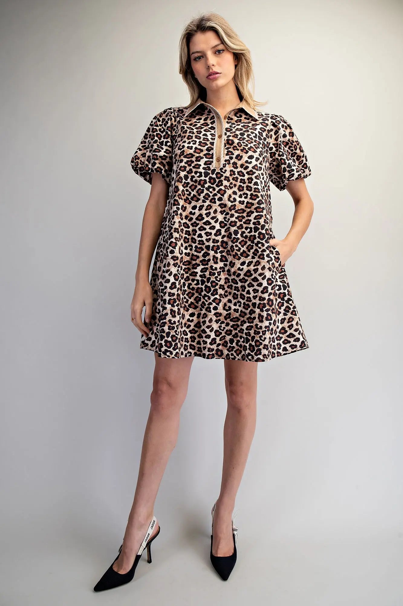 LEOPARD MINI DRESS