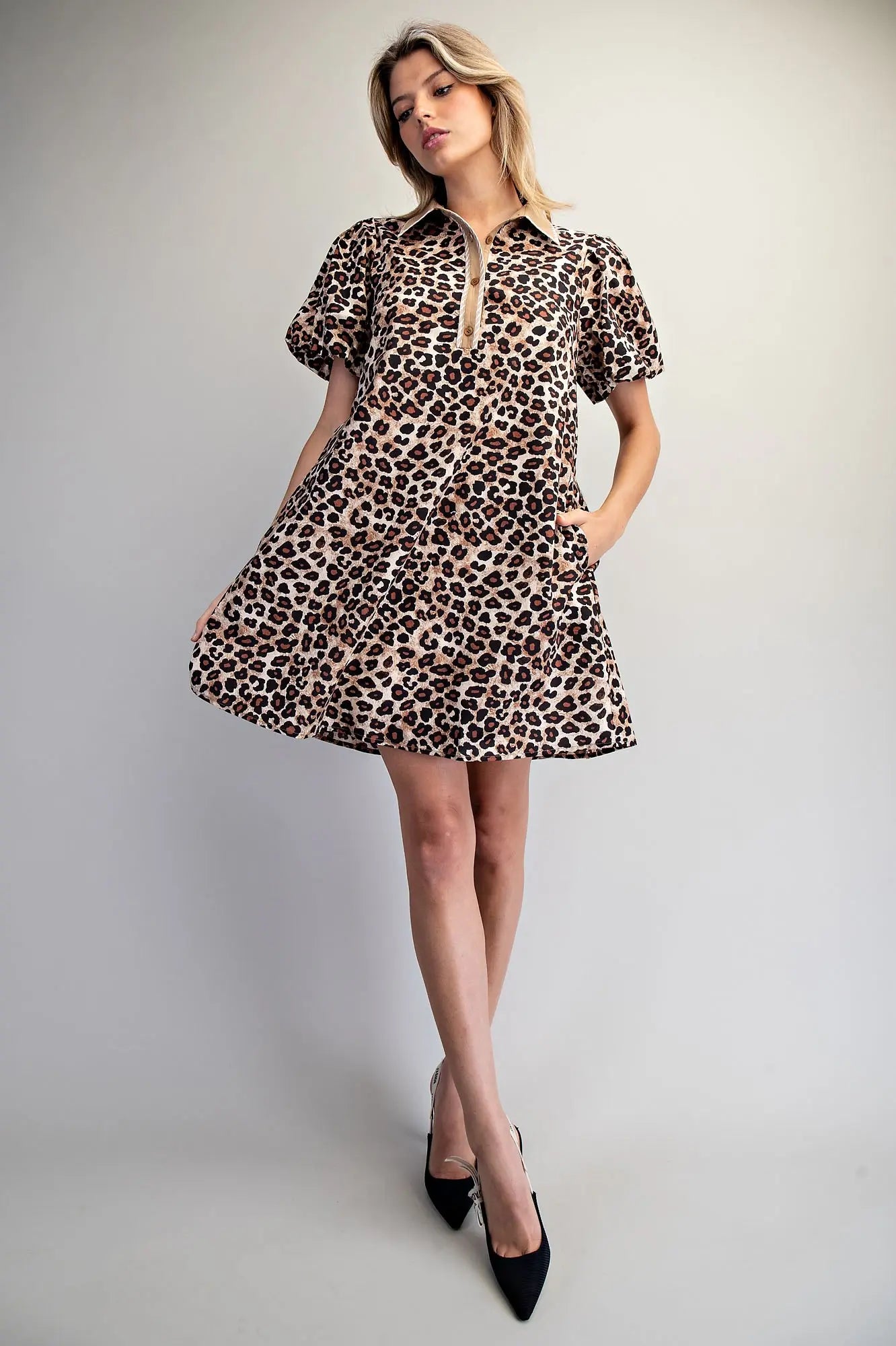 LEOPARD MINI DRESS