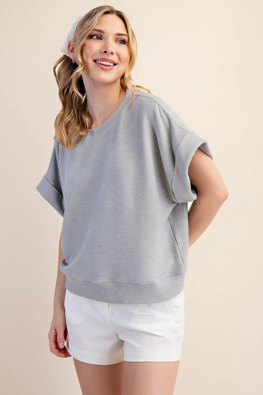 JUST ANOTHER DAY TOP - GREY