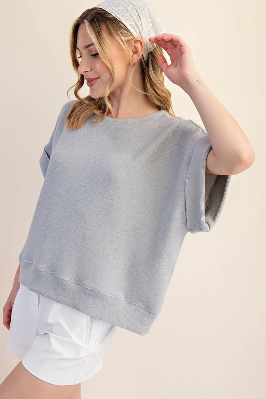 JUST ANOTHER DAY TOP - GREY