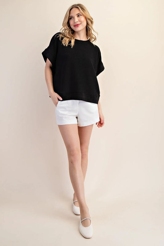 JUST ANOTHER DAY TOP - BLACK