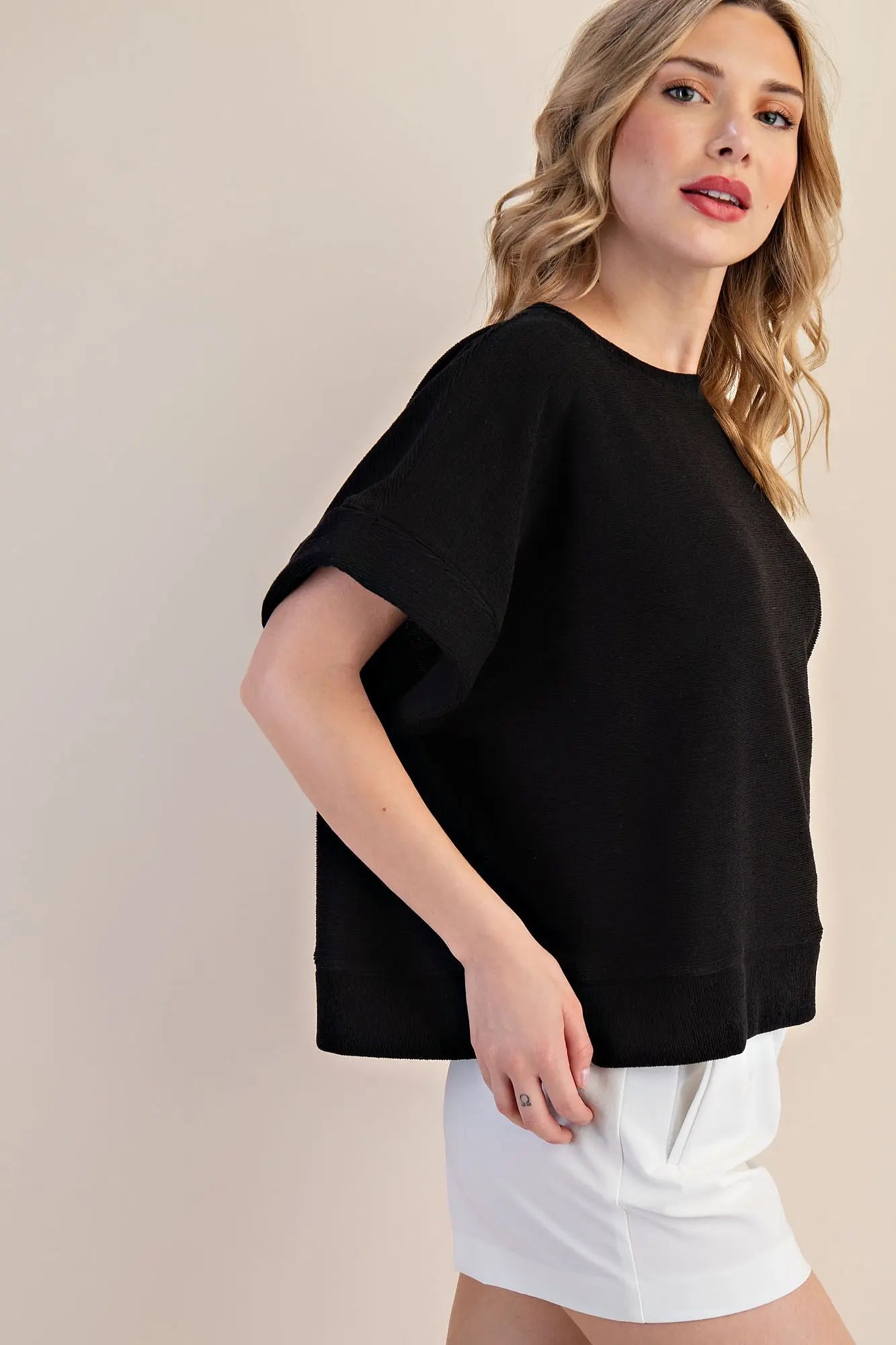 JUST ANOTHER DAY TOP - BLACK