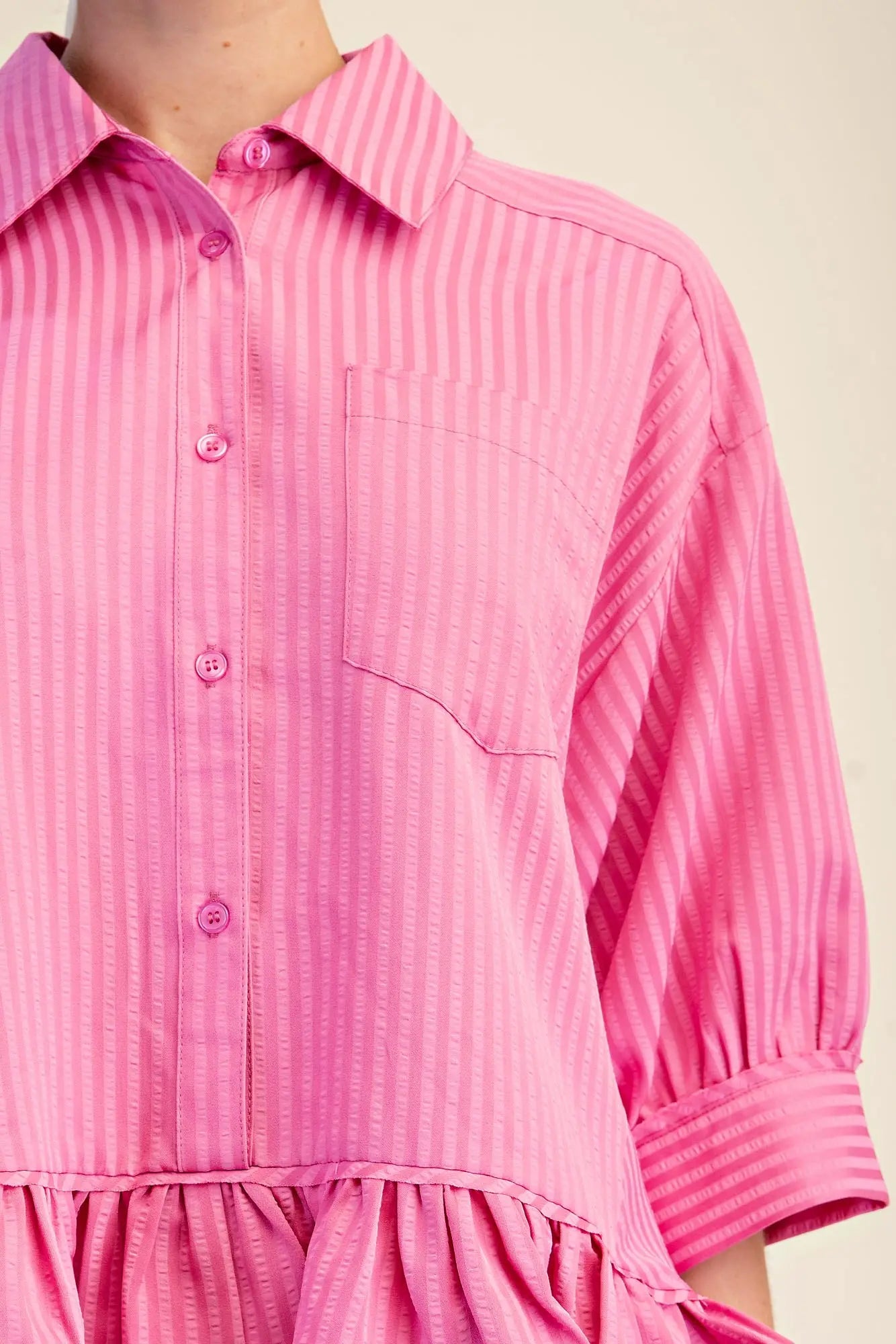 RAVING RUFFLES TOP - PINK