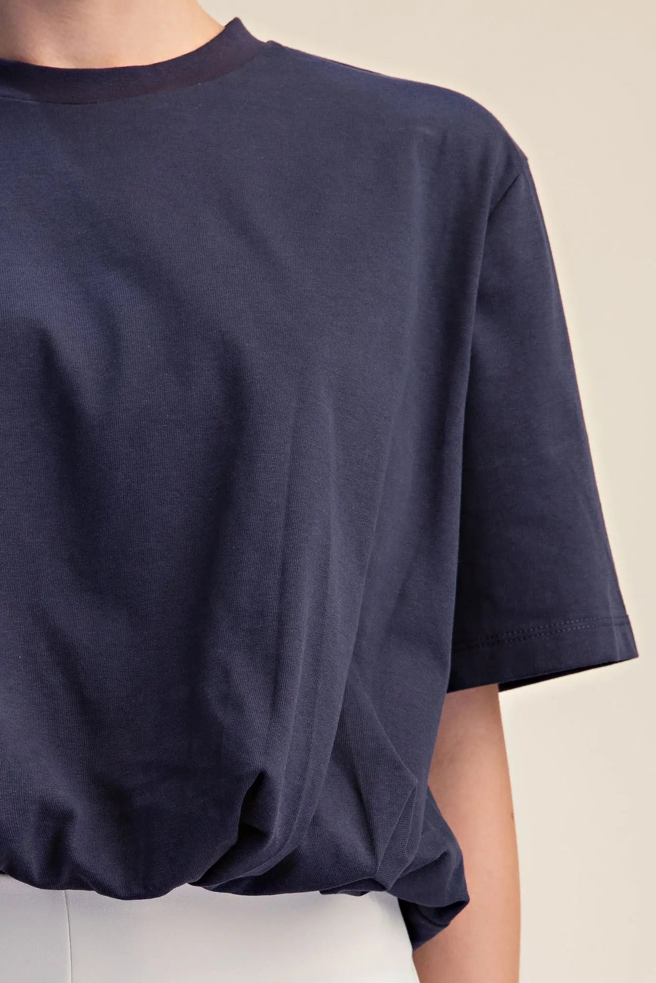 EVERYDAY CROP TEE - NAVY