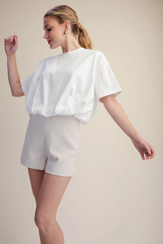 EVERYDAY CROP TEE - WHITE