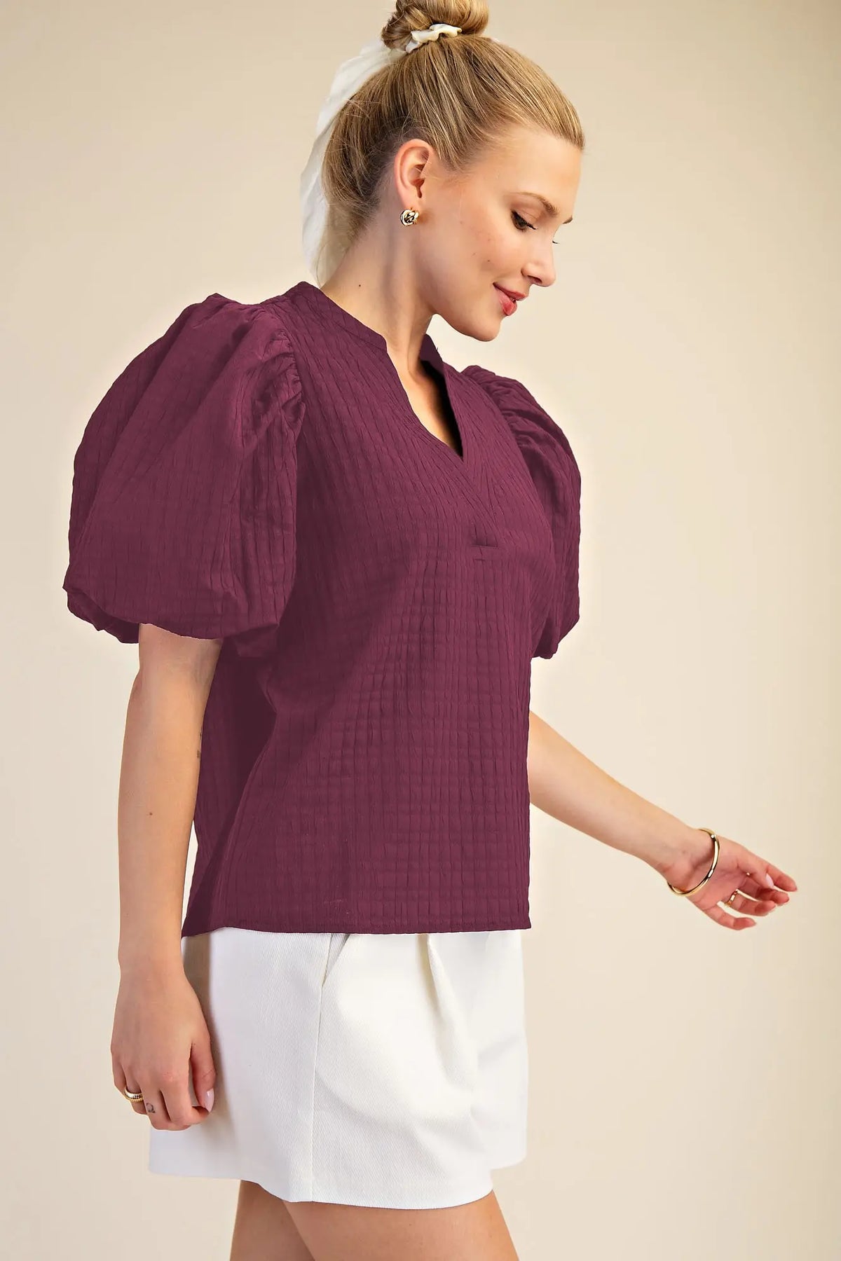 BORN TO GLAM TOP - MAGENTA