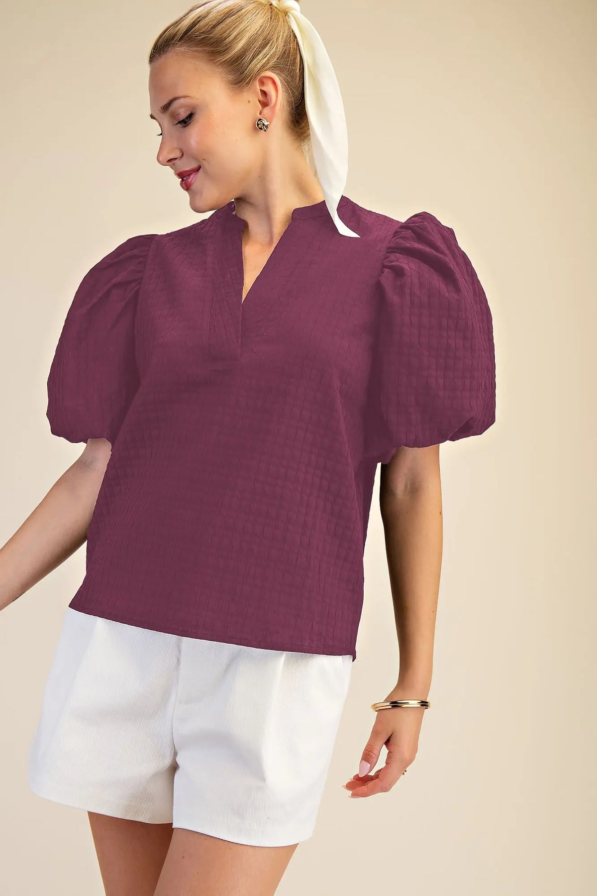 BORN TO GLAM TOP - MAGENTA