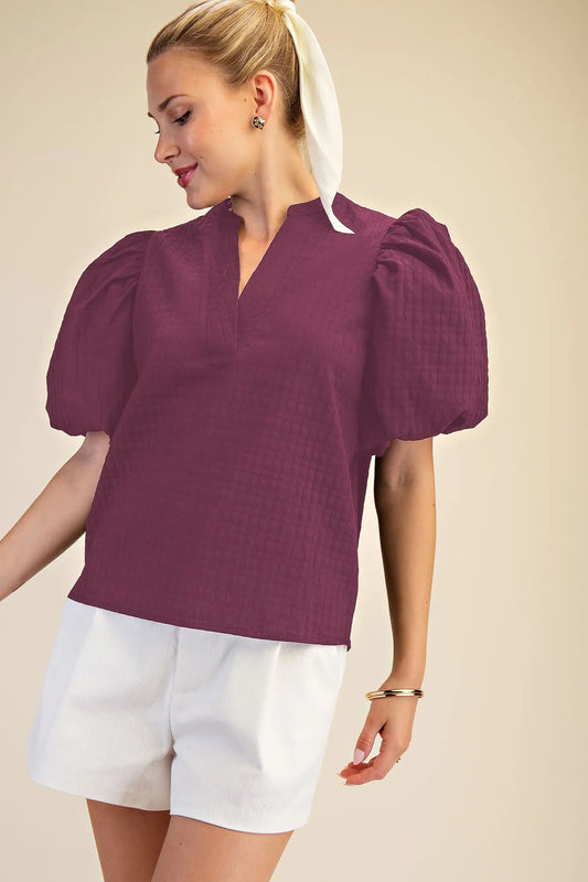 BORN TO GLAM TOP - MAGENTA