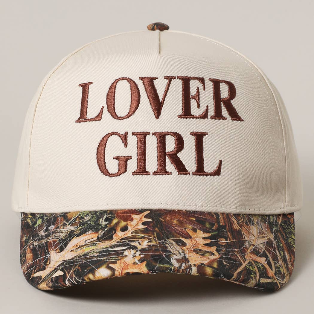 LOVER GIRL CAMOUFLAGE TRUCKER HAT