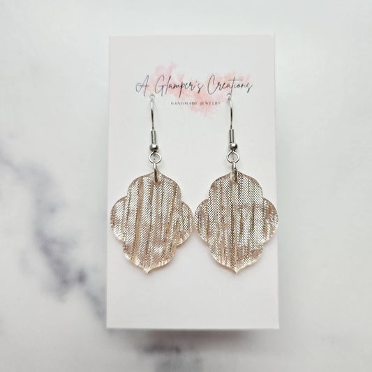 CHAMPAGNE ACRYLIC EARRINGS