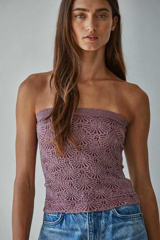 JAQUIE TUBE TOP - WINE