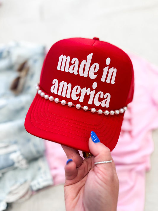 MADE IN AMERICA TRUCKER HAT