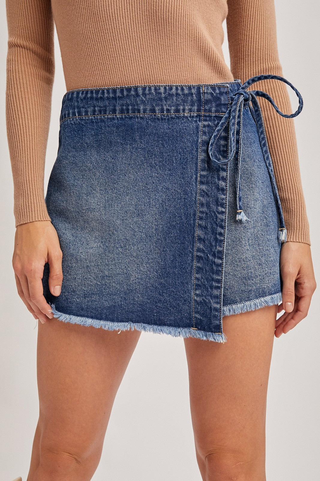DENIM SKORT
