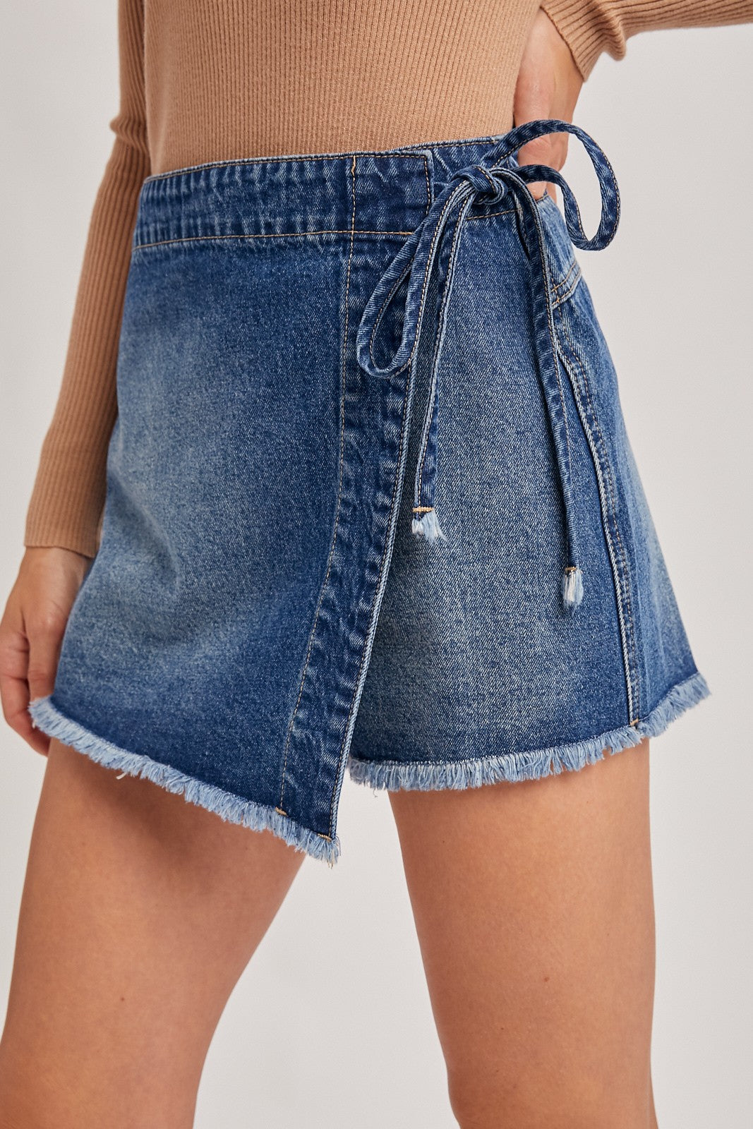 DENIM SKORT