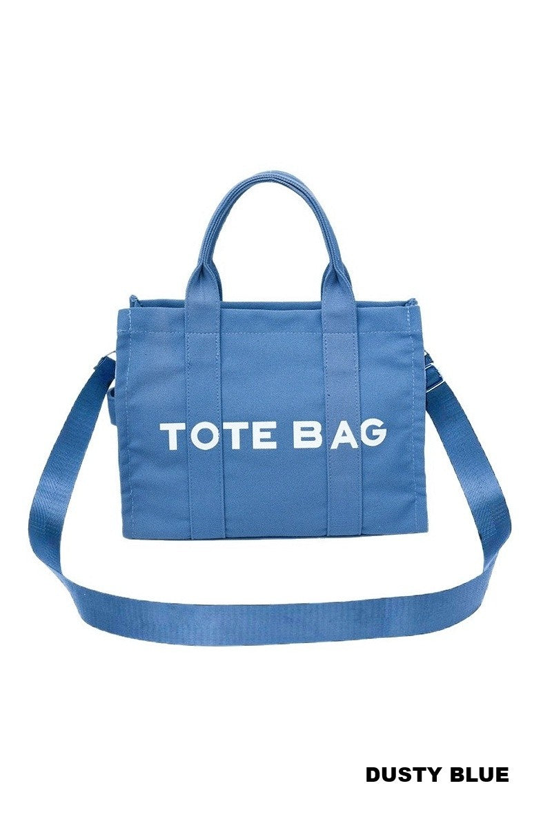 THE TOTE BAG - DUSTY BLUE