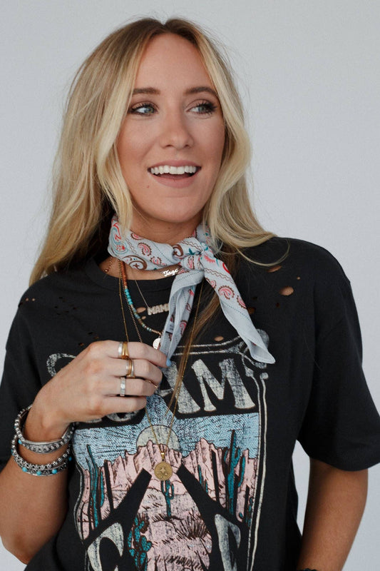 LOVE FULL PAISLEY BANDANA