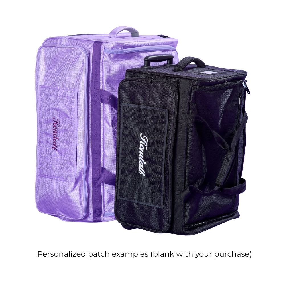 Collapsible Costume Rolling Dance Bag with Garment Rack -28": Purple