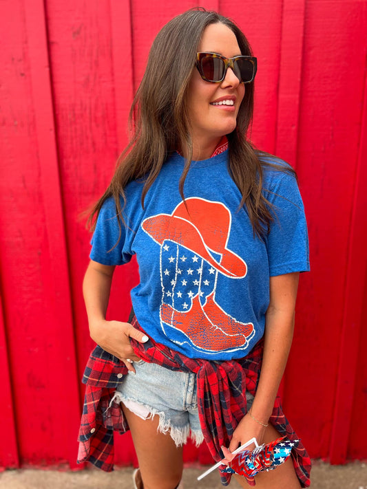USA BOOTS T-SHIRT