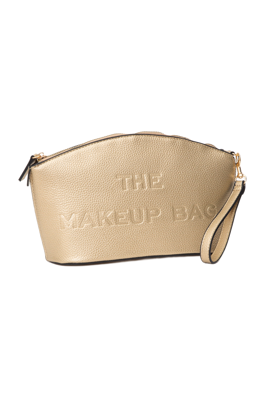 Large Embossed Makeup Bag: Fuchsia