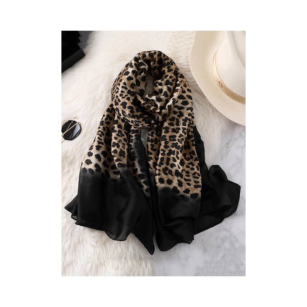 ZEBRA GRADIENT PRINT SCARF