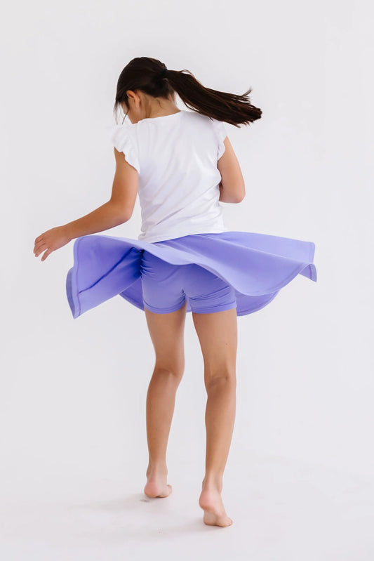 GINNIE TWIRL SKORT - PERIWINKLE