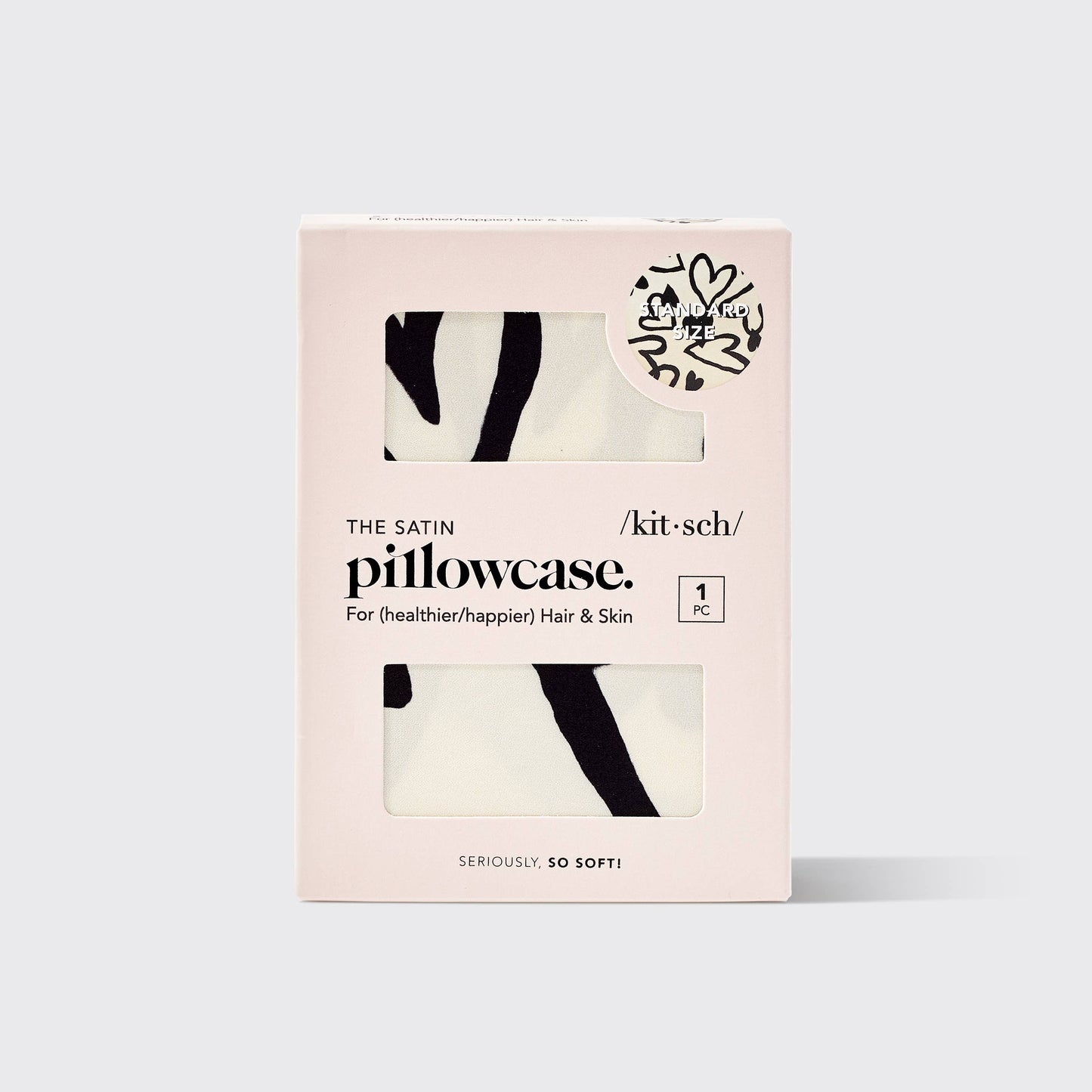 SATIN PILLOWCASE - HEART