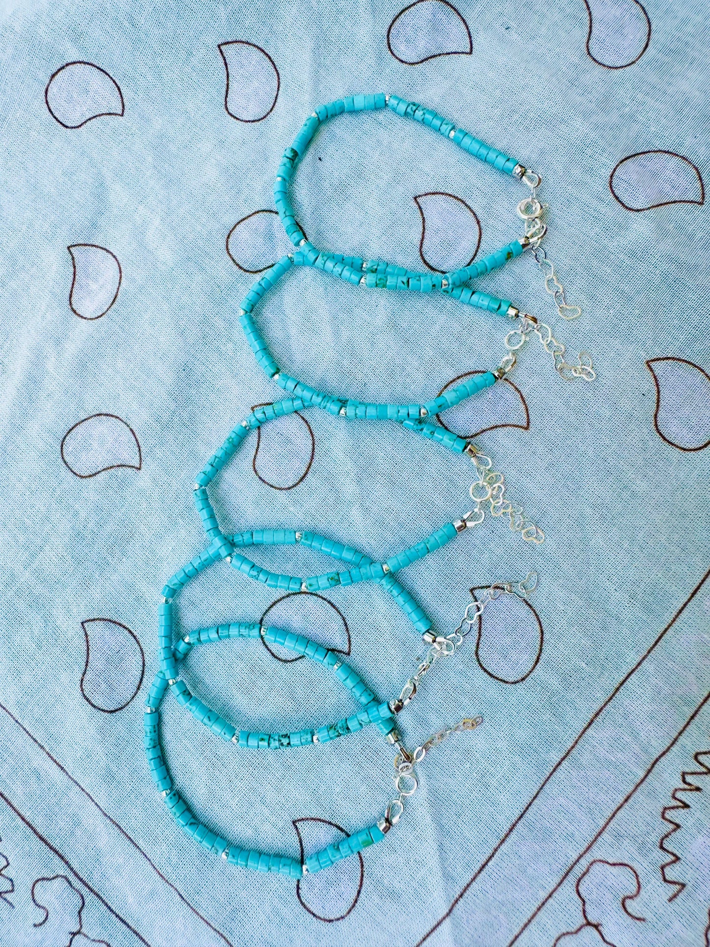 Dainty Turquoise Stacker Bracelet 