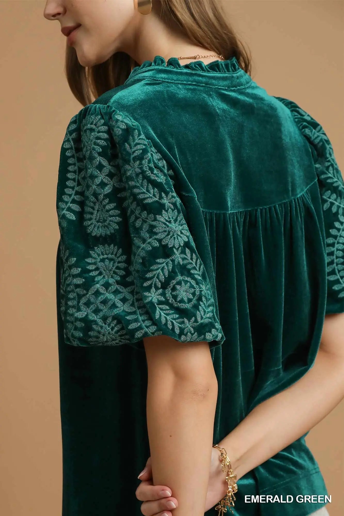 PERFECT DATE TOP - EMERALD GREEN