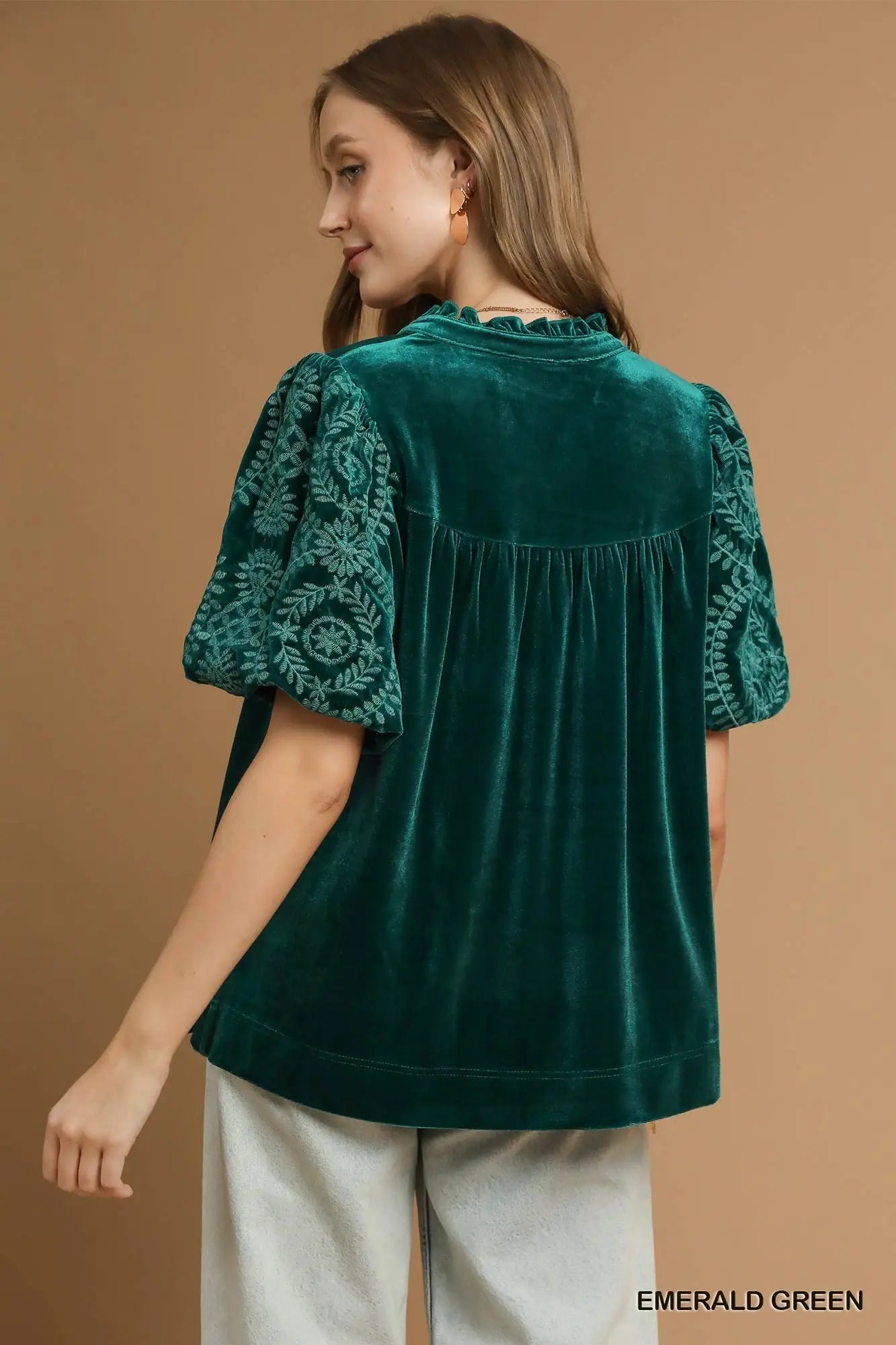 PERFECT DATE TOP - EMERALD GREEN