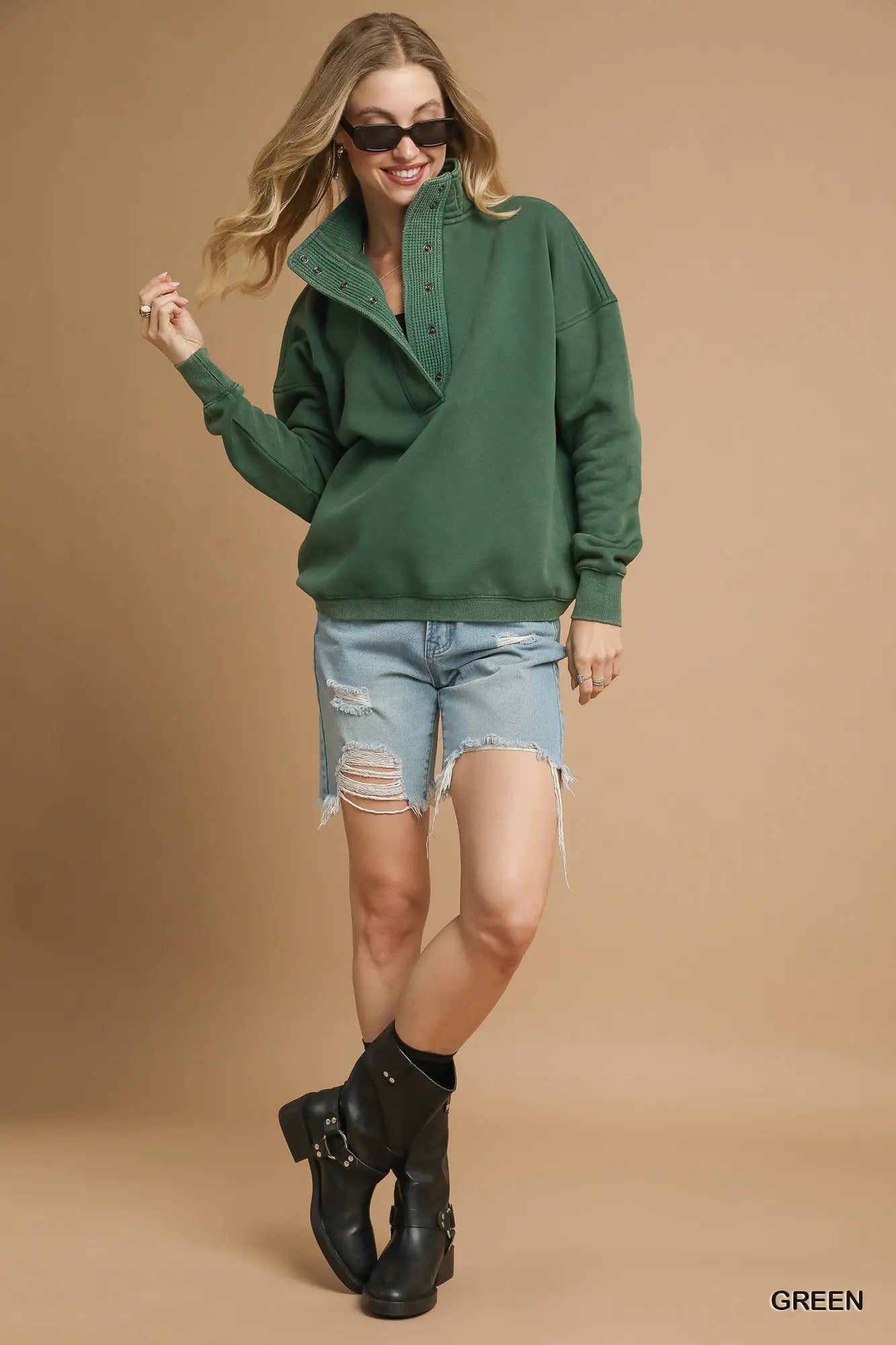 LOOKING GOOD SWEATSHIRT - GREEN