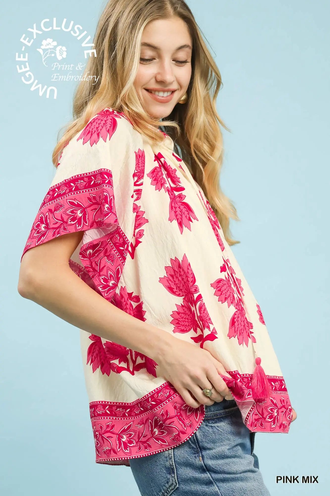 PINK FLORAL TOP