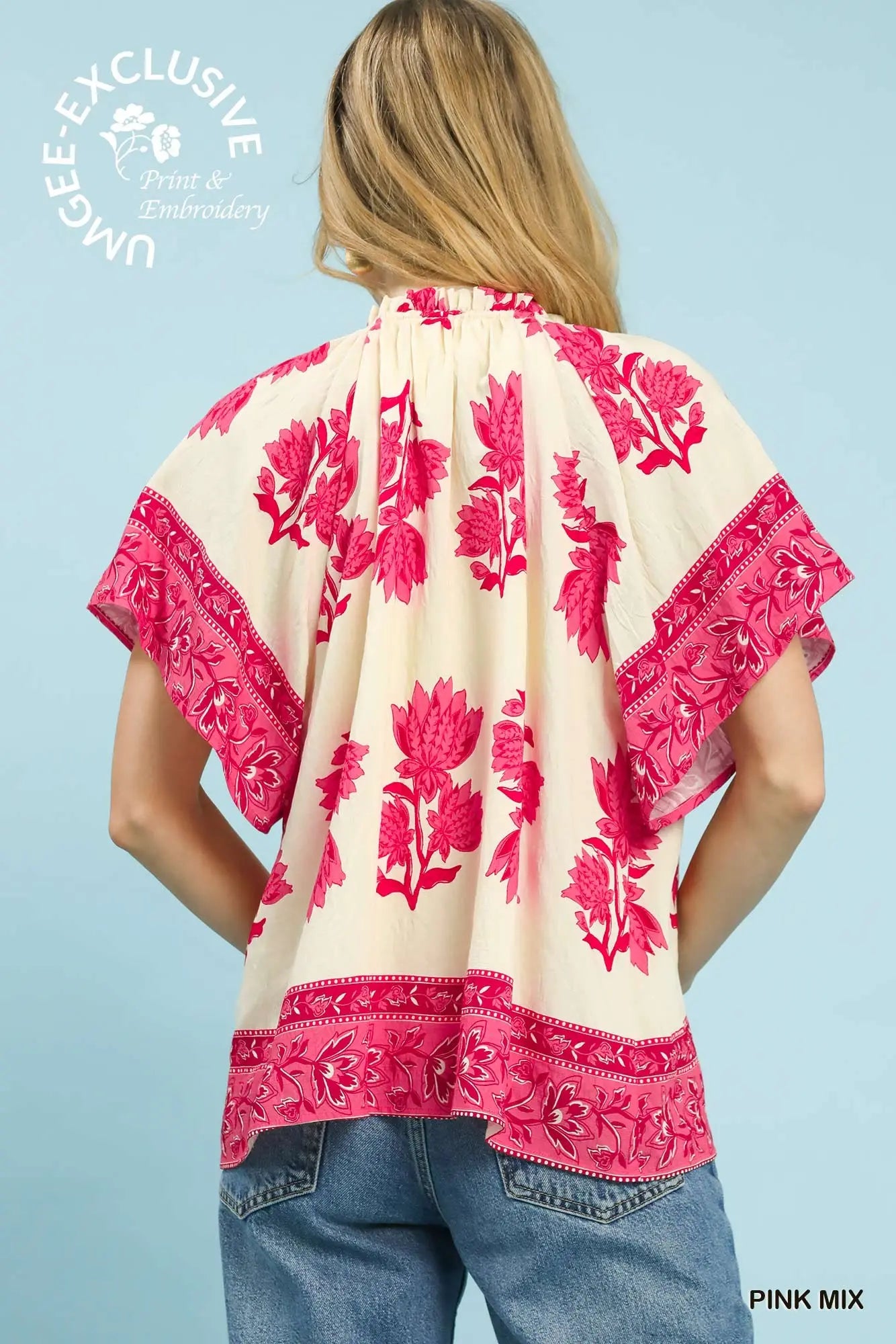 PINK FLORAL TOP