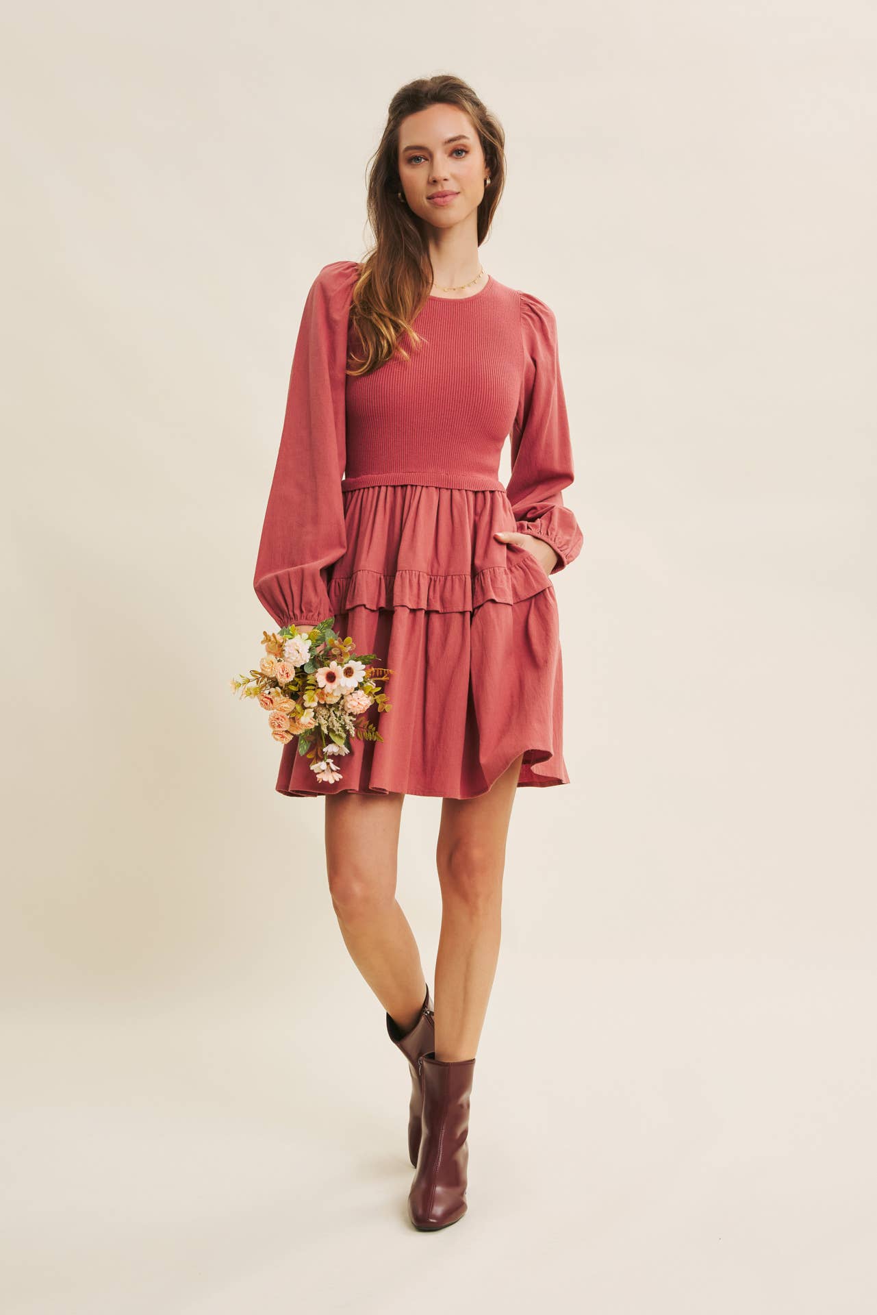 TWOFER SWEATER DRESS