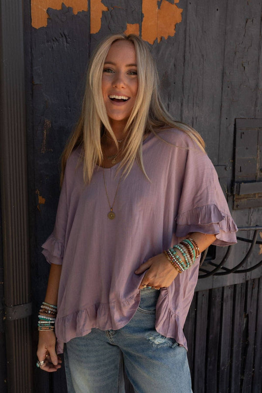 LET ME BE RUFFLED TOP