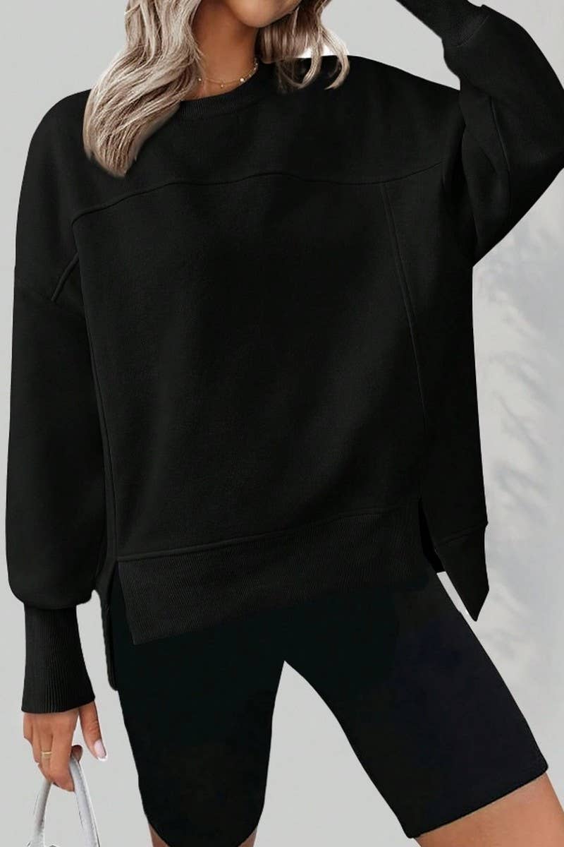 COZY DAYS SWEATSHIRT - BLACK