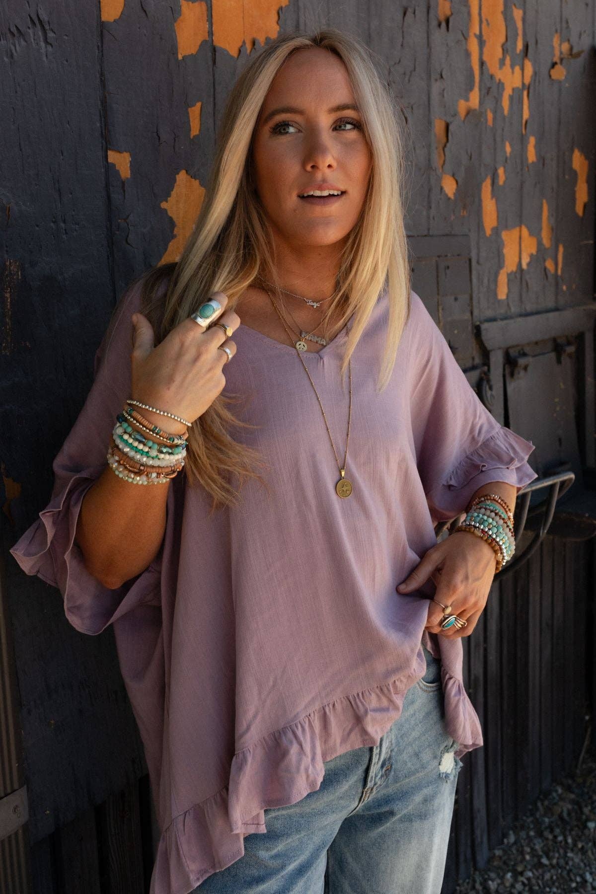 LET ME BE RUFFLED TOP