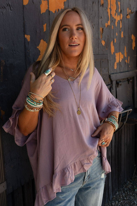 LET ME BE RUFFLED TOP