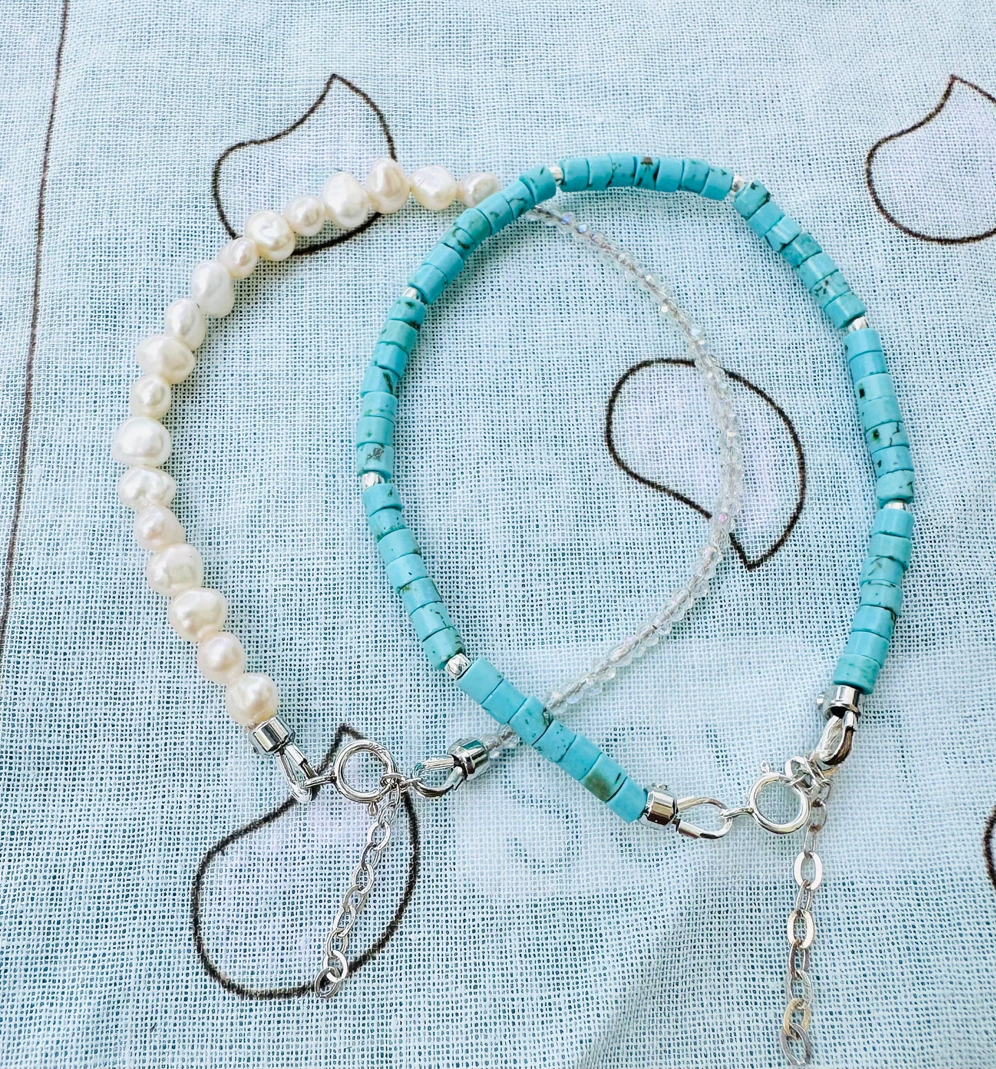 Dainty Turquoise Stacker Bracelet 