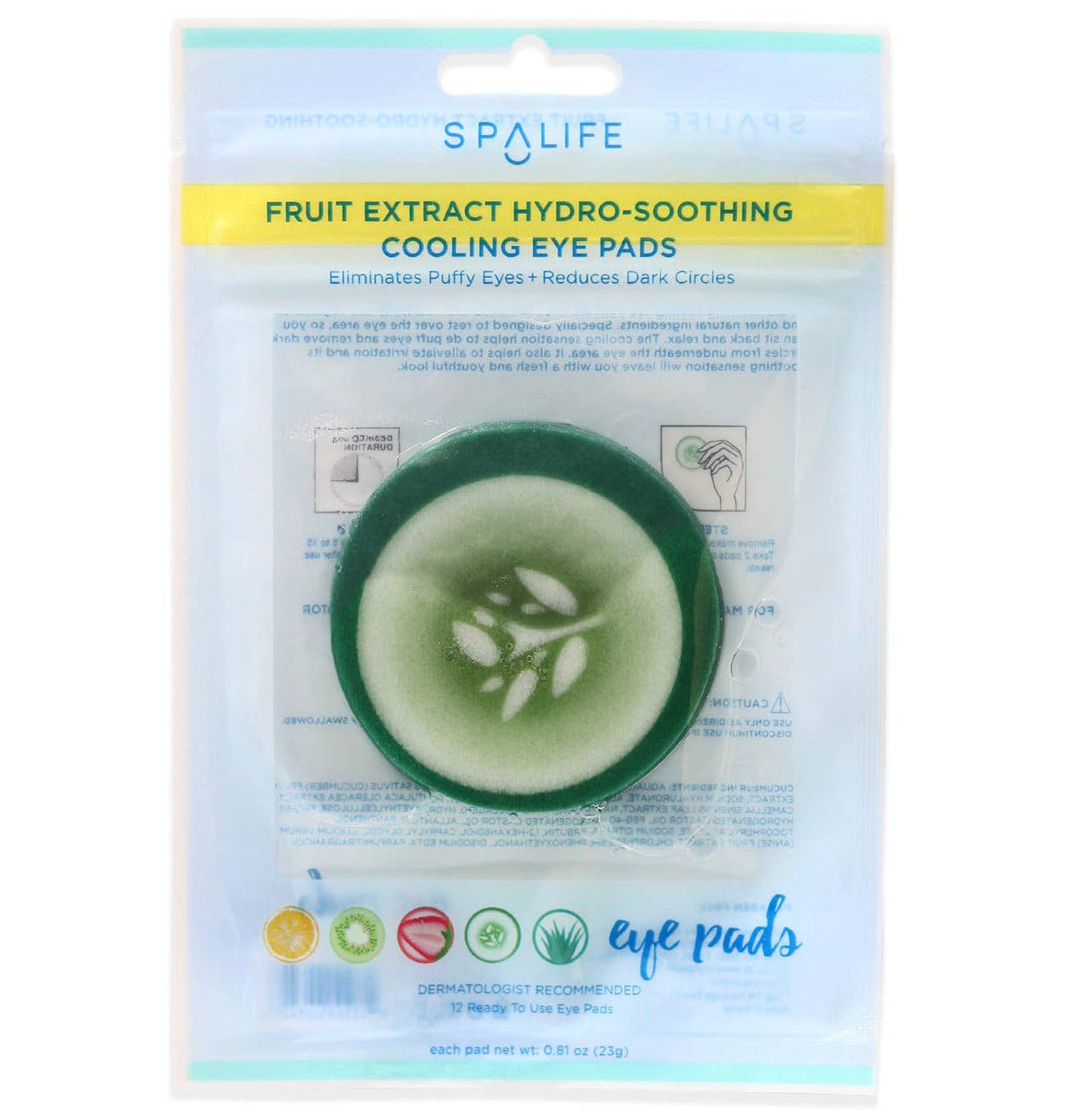CUCUMBER HYDRO-SOOTHING SPA, COOLING EYE PADS