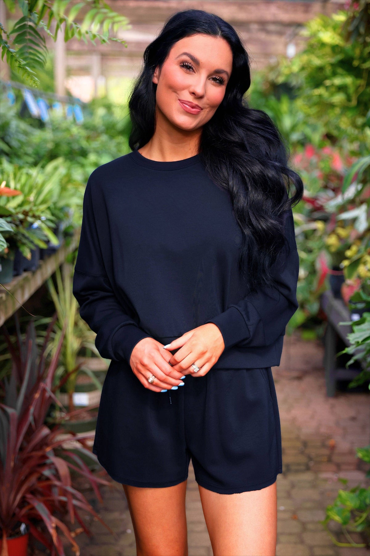LUNA LUXE PULLOVER SET - NAVY