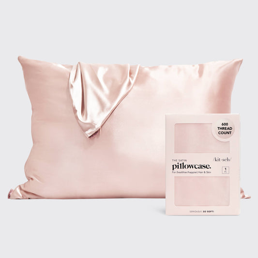 SATIN PILLOWCASE - BLUSH
