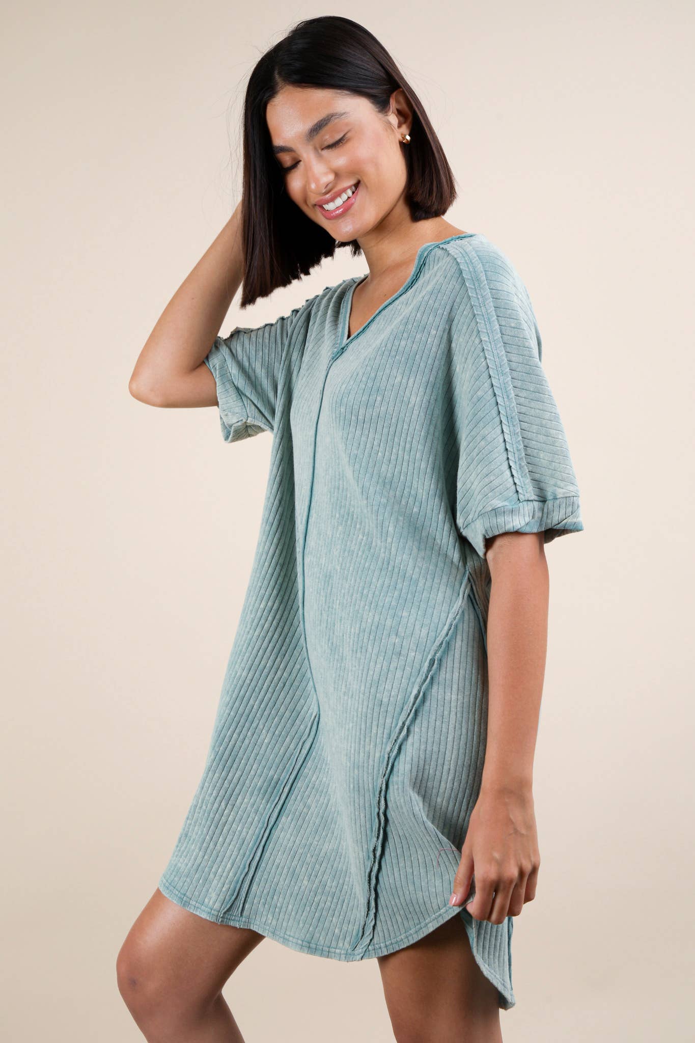 LENA DRESS - SAGE
