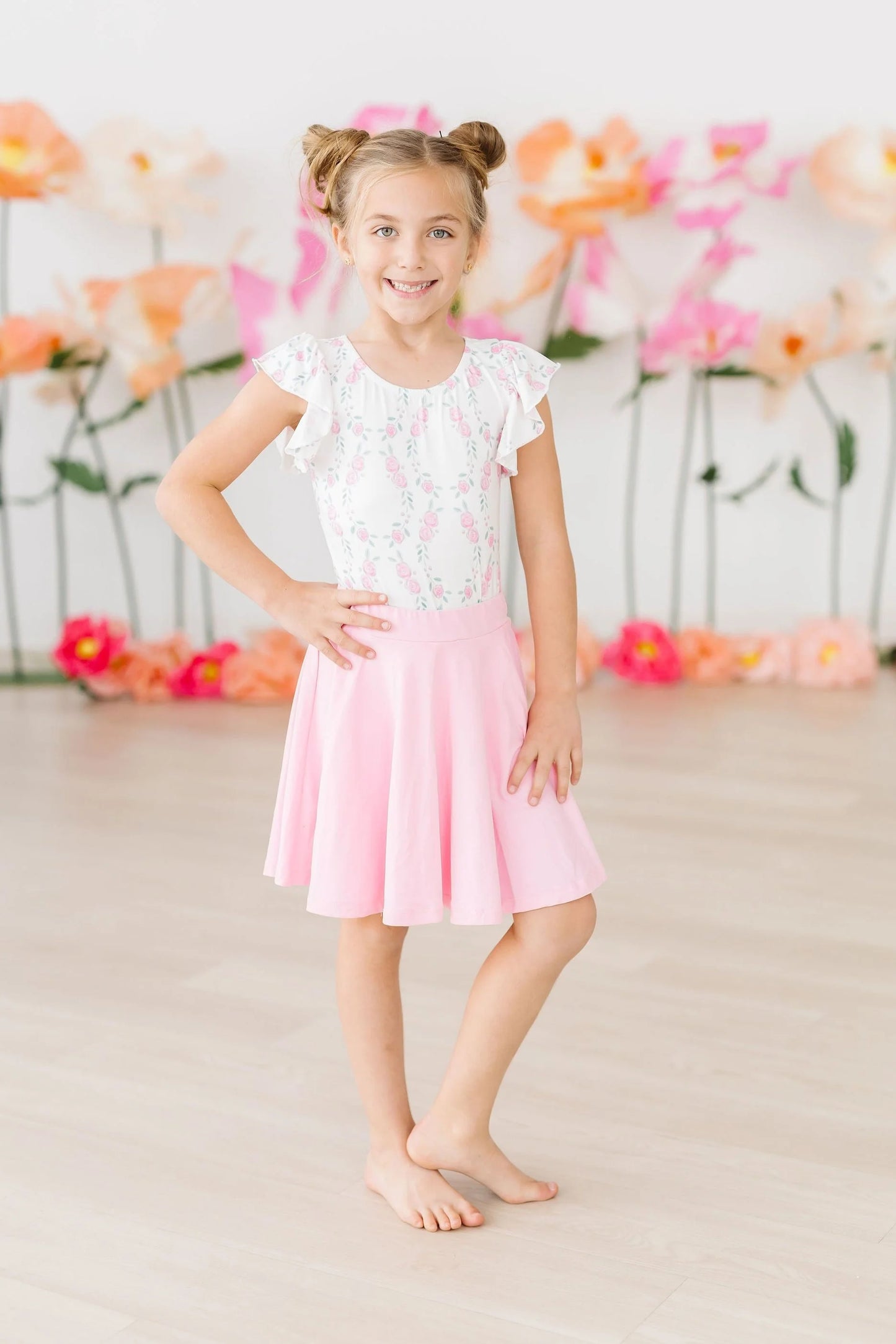 GINNIE TWIRL SKORT - BUBBLEGUM PINK