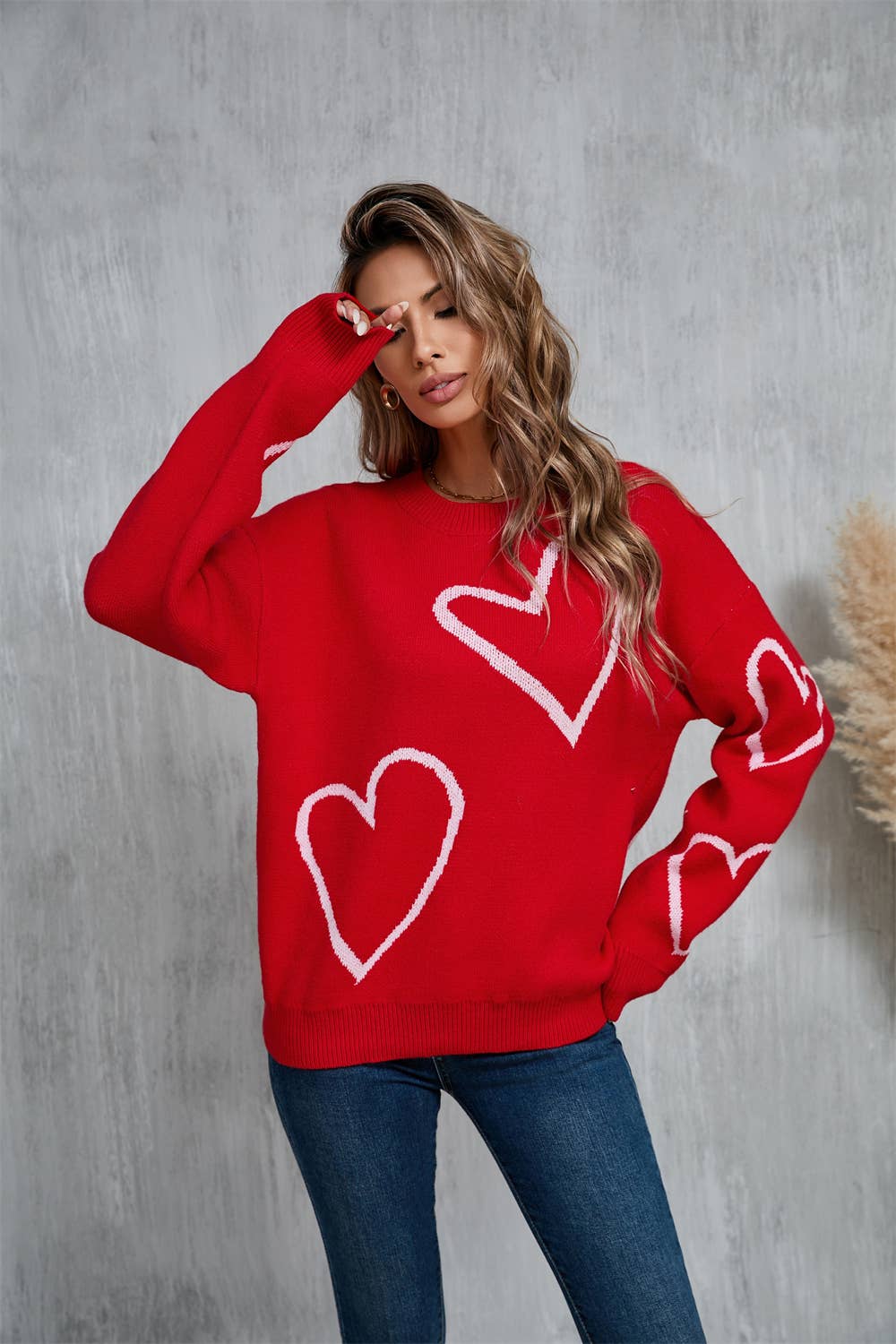 HEART OF HEARTS PULLOVER SWEATER