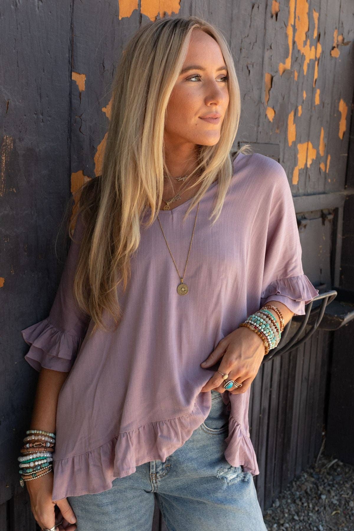 LET ME BE RUFFLED TOP