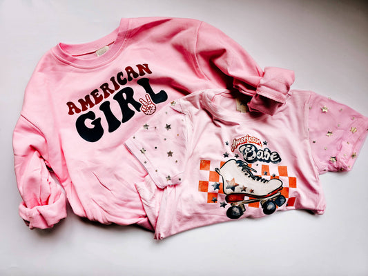American Girl Pink Sweatshirt: 8
