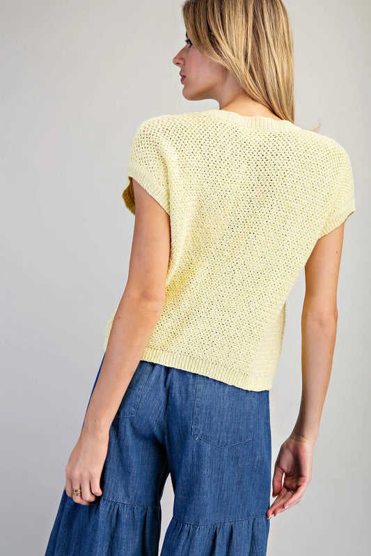 BUTTERY YELLOW TOP