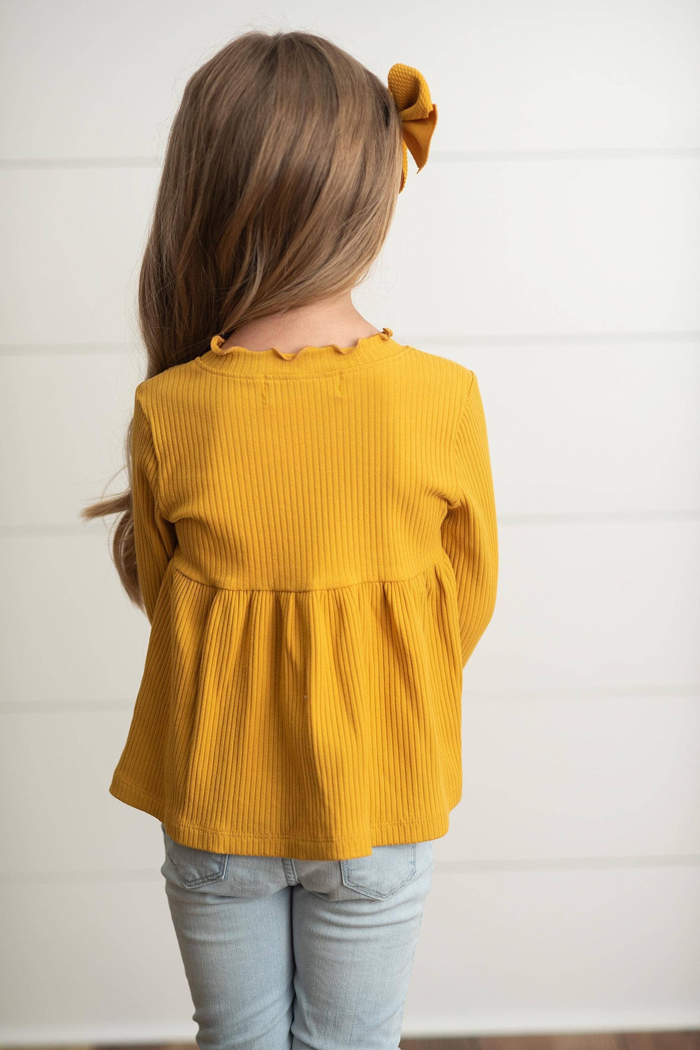 JUMPING JACKS TOP - MUSTARD