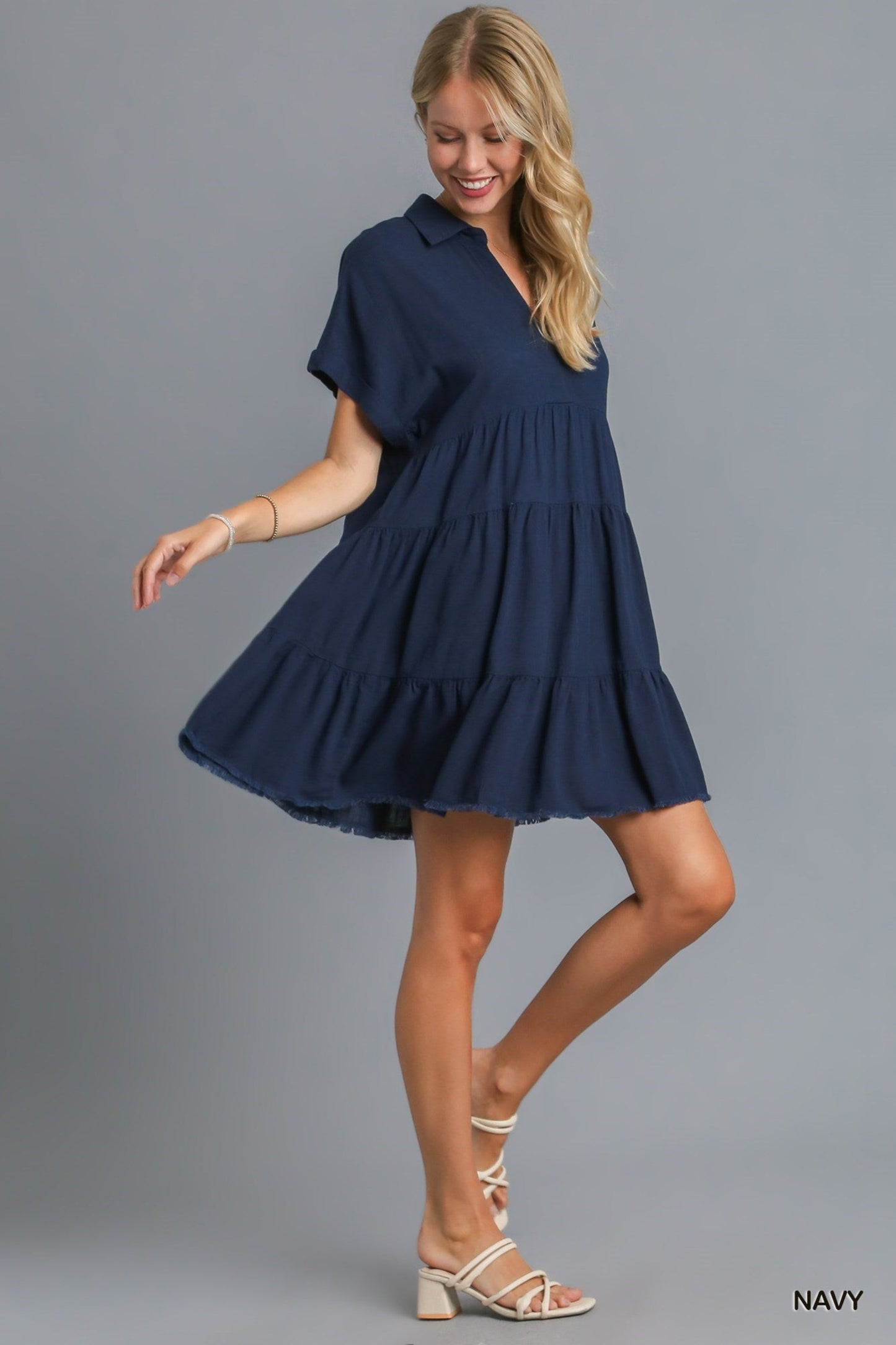 MIGHTY FINE DAY DRESS - NAVY